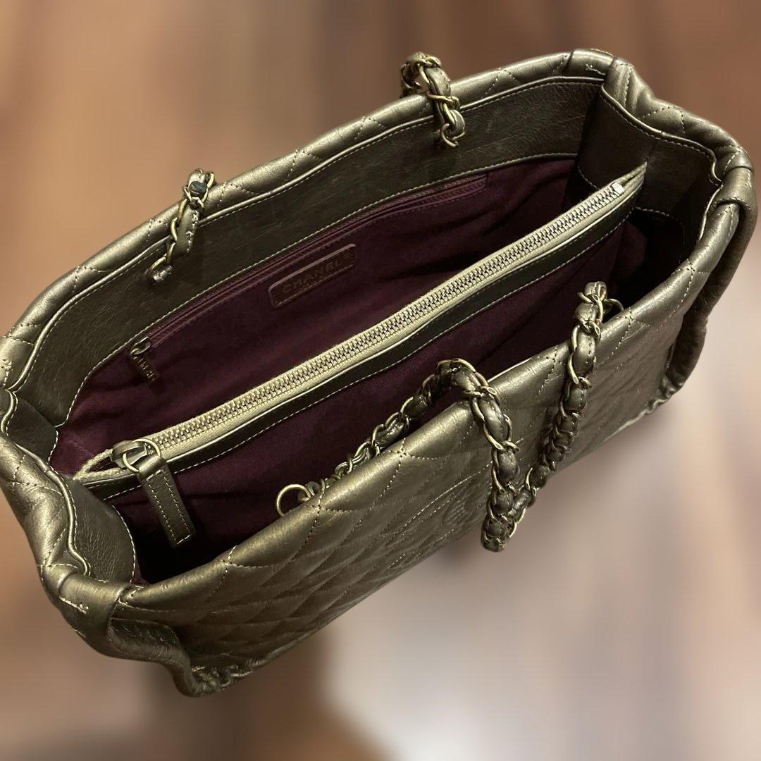 貴行 様CHANELシャネル マトラッセ チェーントートチェーンバッグ ブロンズ