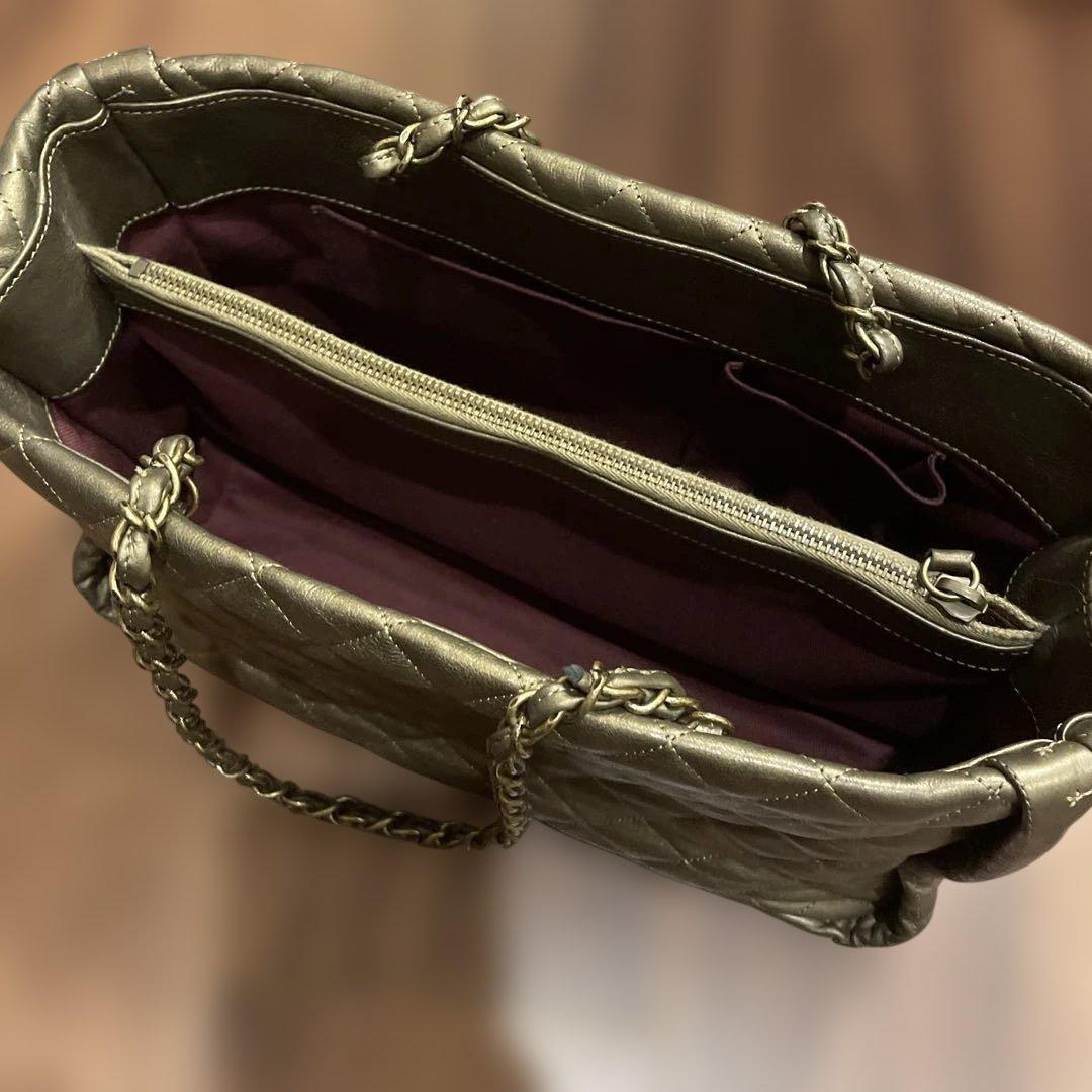 貴行 様CHANELシャネル マトラッセ チェーントートチェーンバッグ ブロンズ