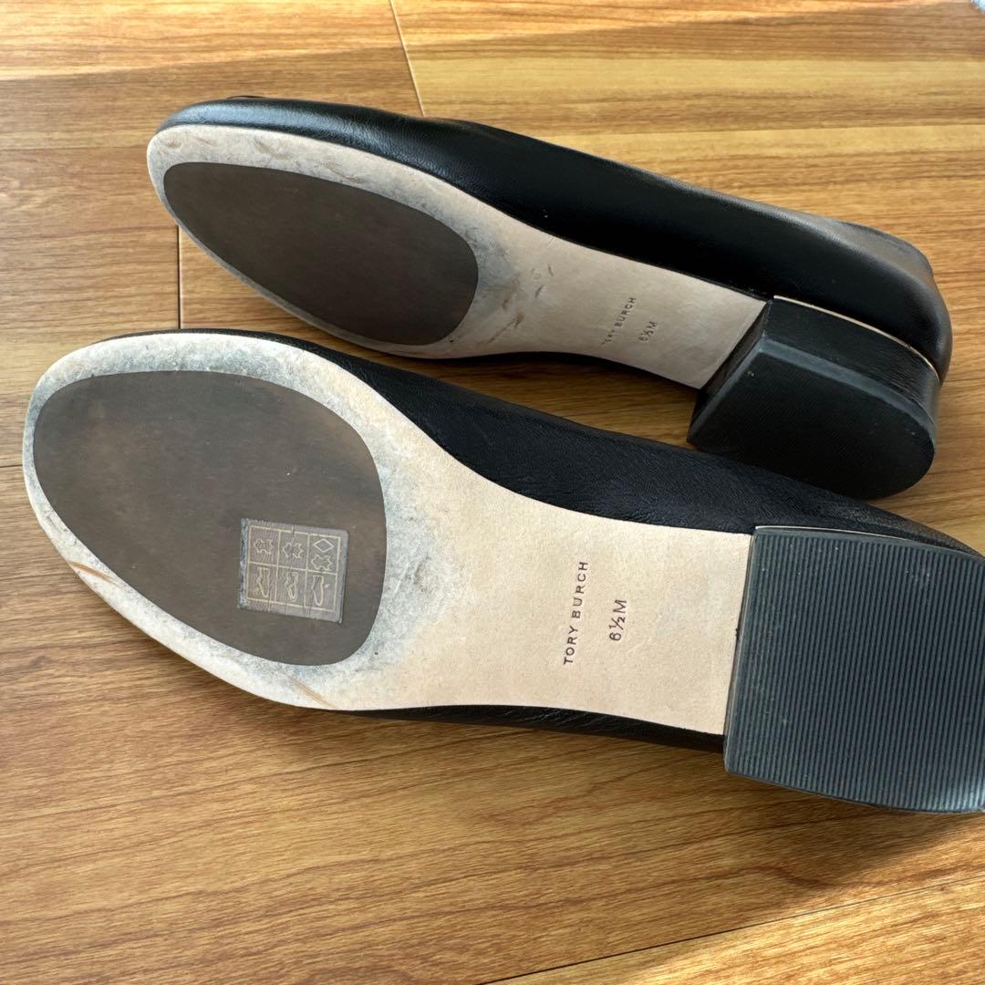 週末まで 新品同様 TORY BURCH トリーバーチ フラットシューズ23.5