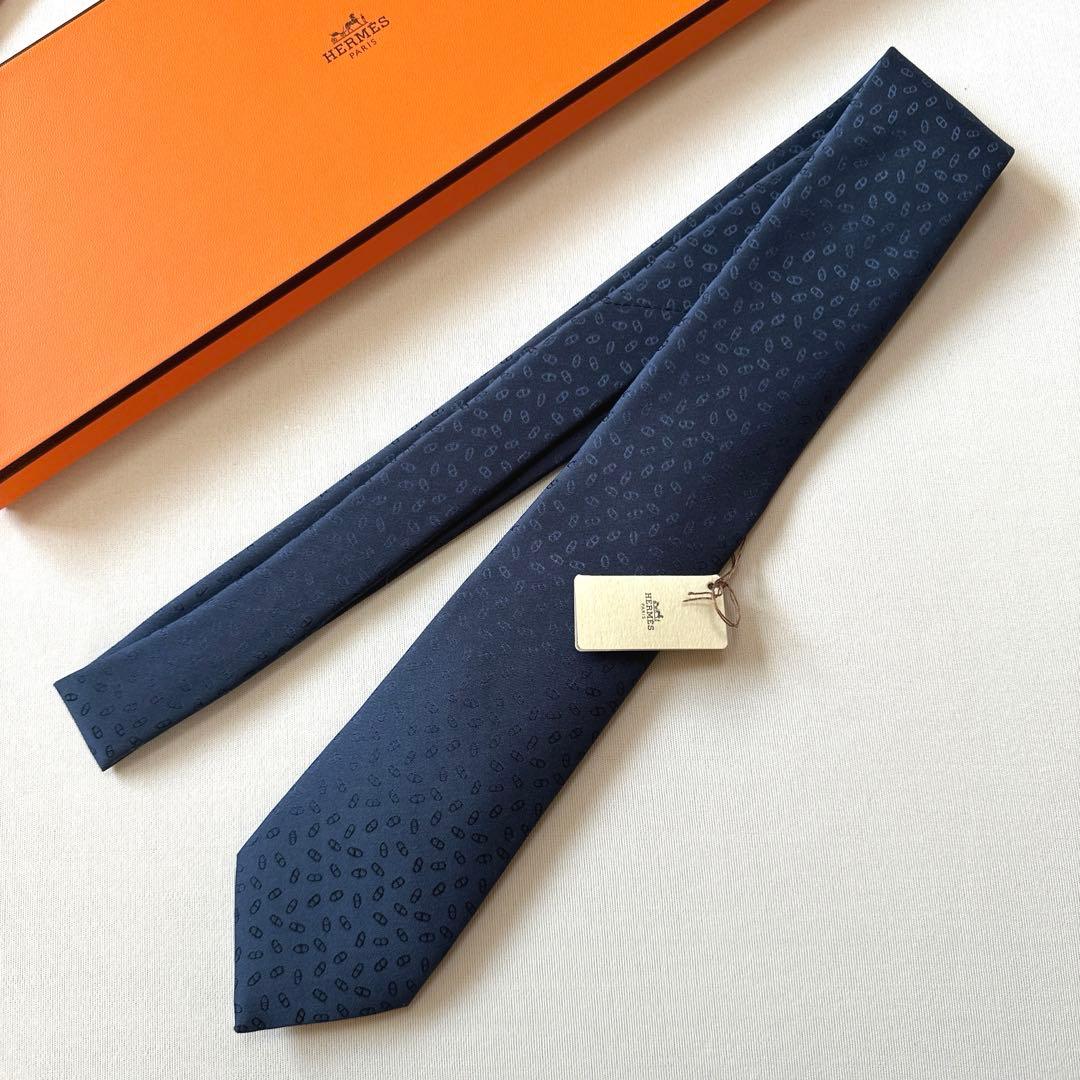 エルメス ネクタイ H織りタイ《ファソネ・マイヨン》新品 未使用