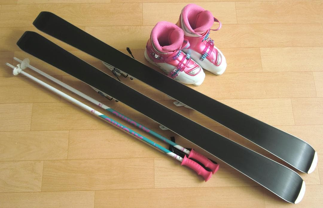 ■■11月限定■送料無料■Hart■子供用スキー4点セット■板120/靴22■■