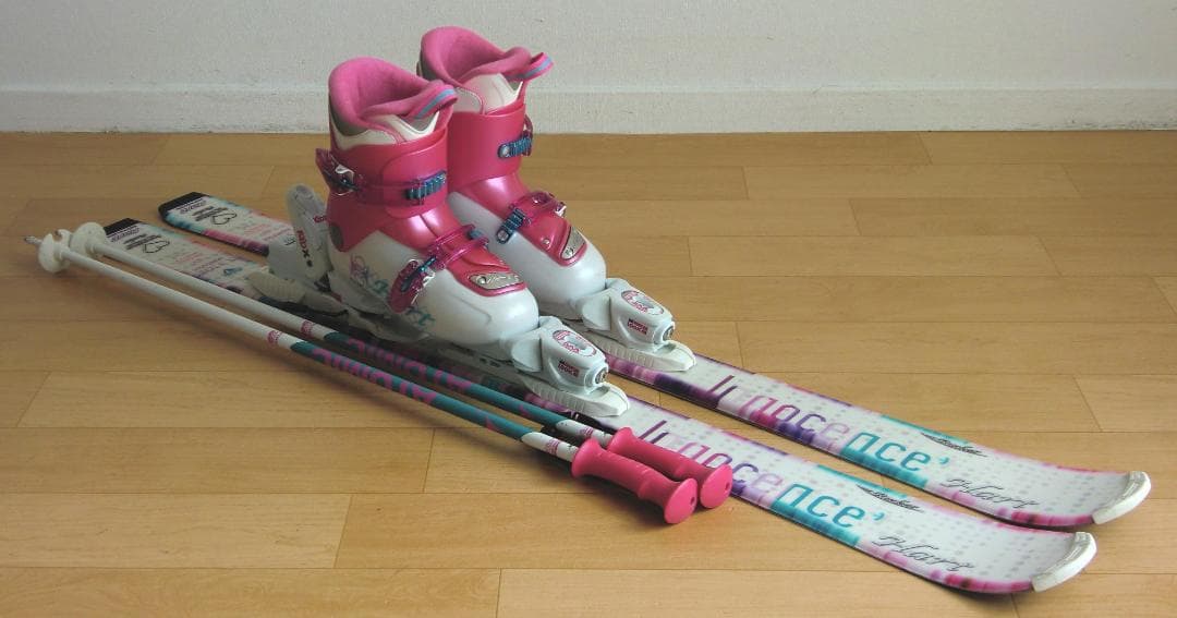 ■■11月限定■送料無料■Hart■子供用スキー4点セット■板120/靴22■■