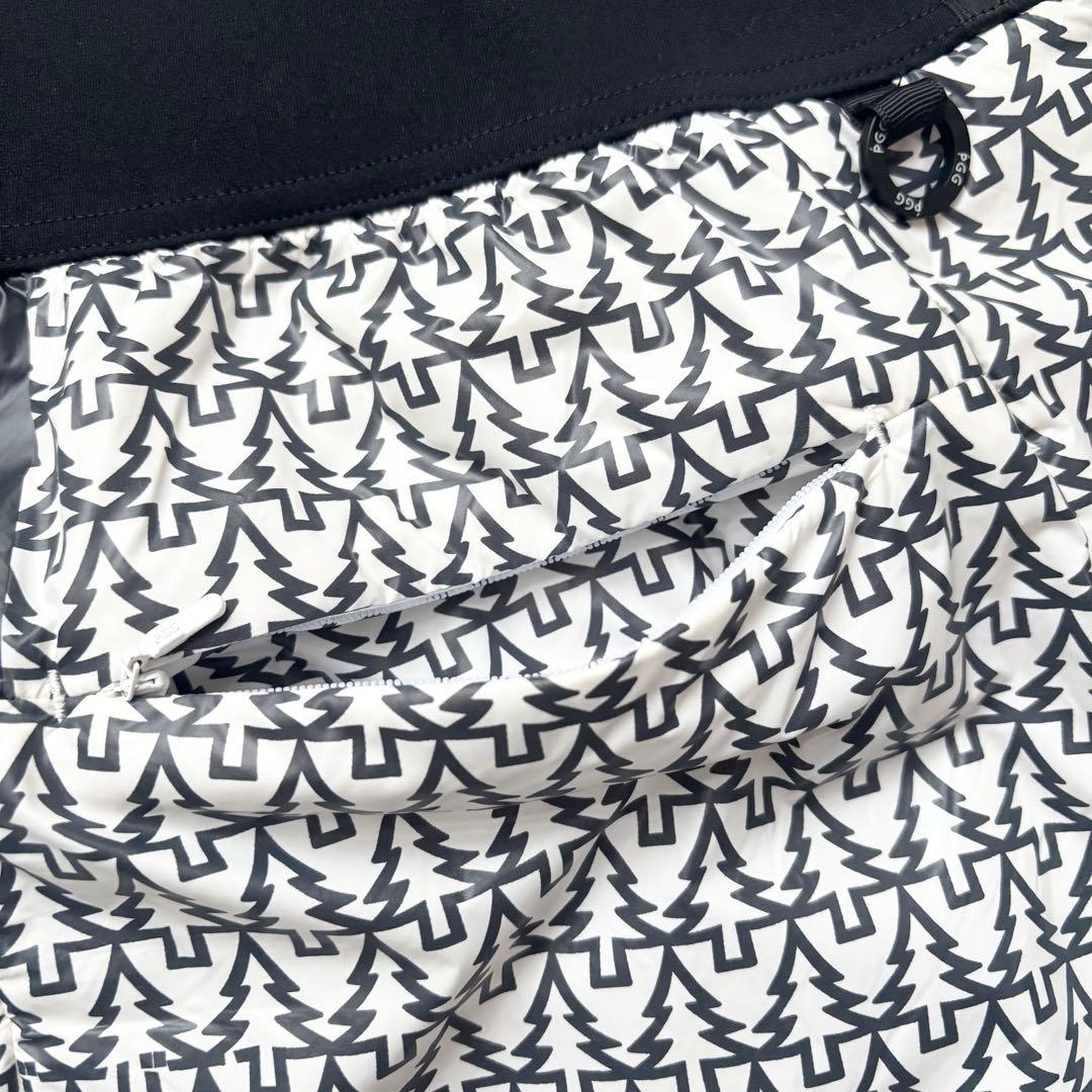 【22年】PGG ピージージー ナイロンタフタ×高通気フリーススカート ツリー柄