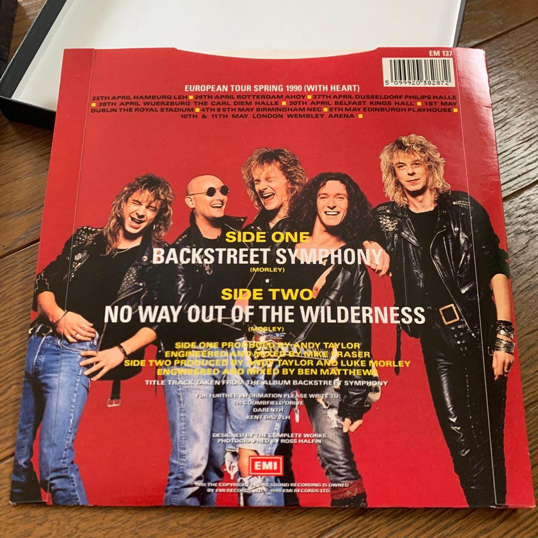 THUNDER Back Street Symphony 直筆サイン入レコード