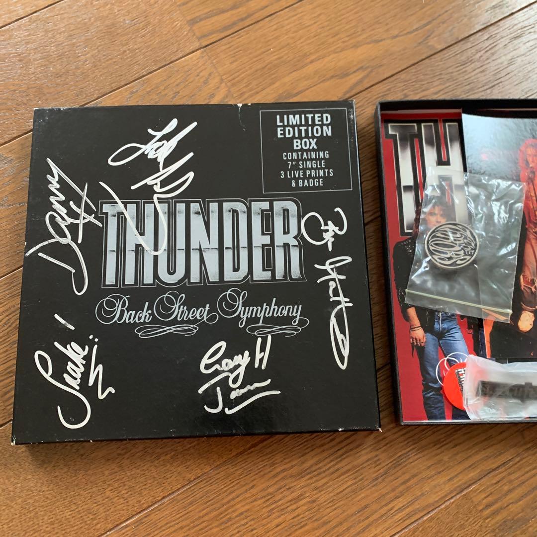 THUNDER Back Street Symphony 直筆サイン入レコード