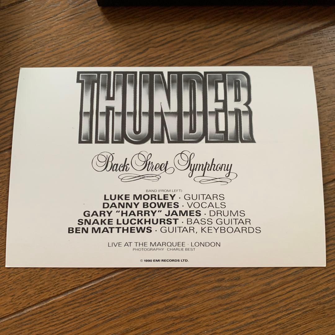 THUNDER Back Street Symphony 直筆サイン入レコード