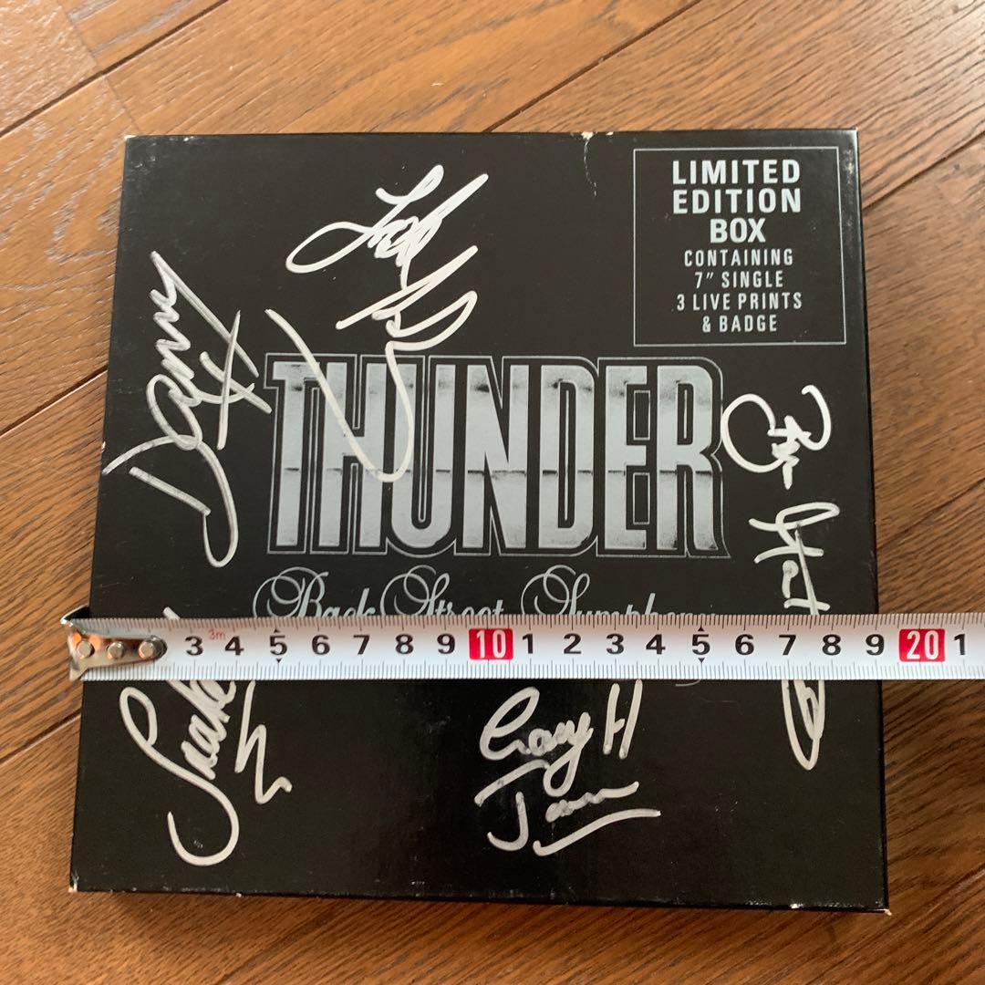 THUNDER Back Street Symphony 直筆サイン入レコード