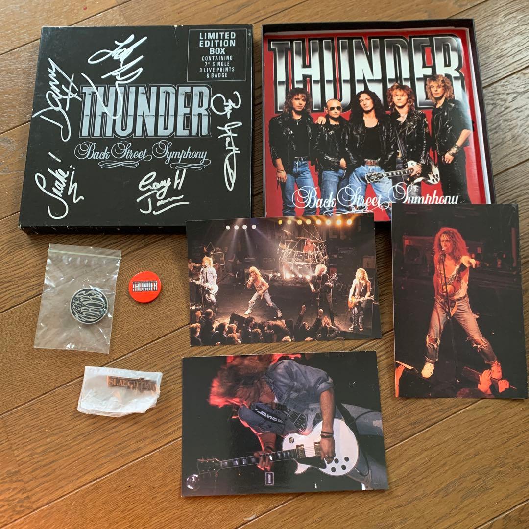 THUNDER Back Street Symphony 直筆サイン入レコード