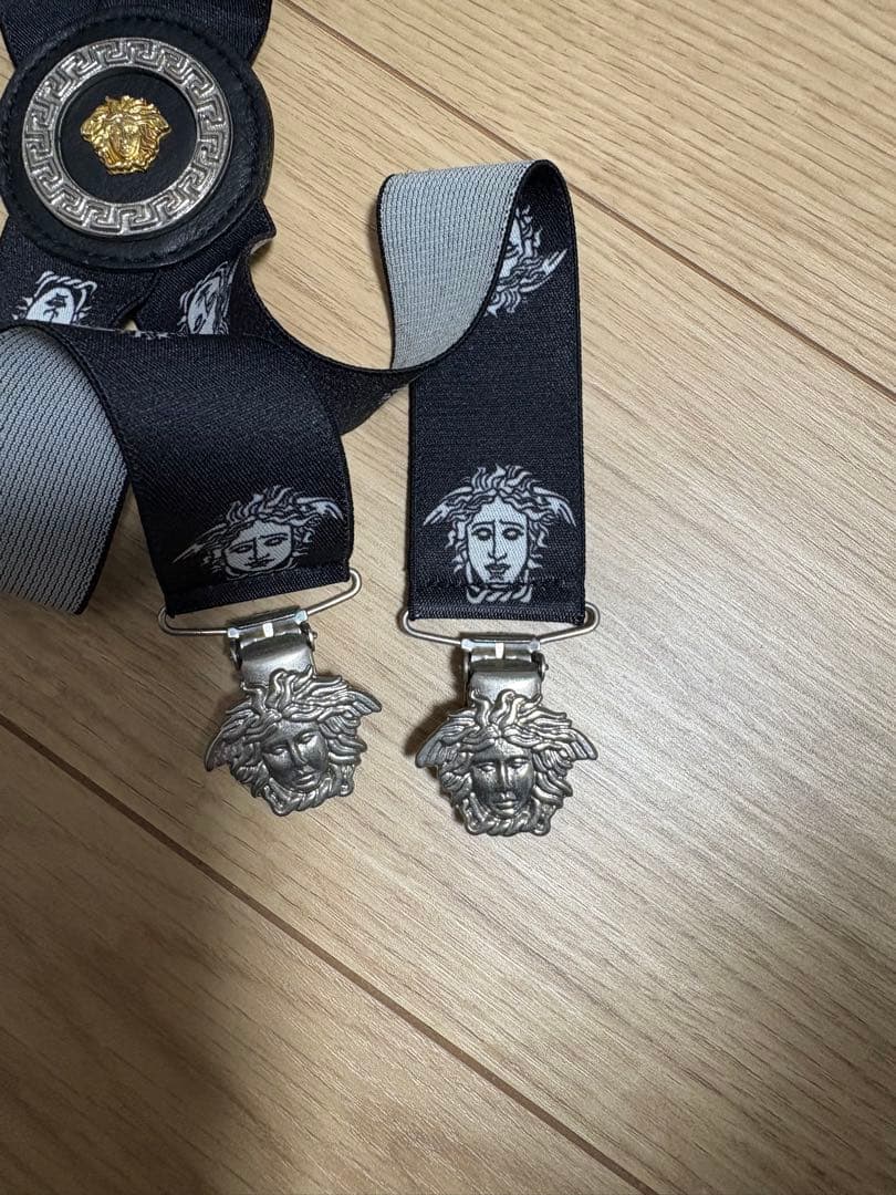 Versace ヴェルサーチ　サスペンダー　ビンテージ