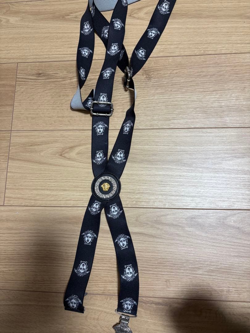 Versace ヴェルサーチ　サスペンダー　ビンテージ