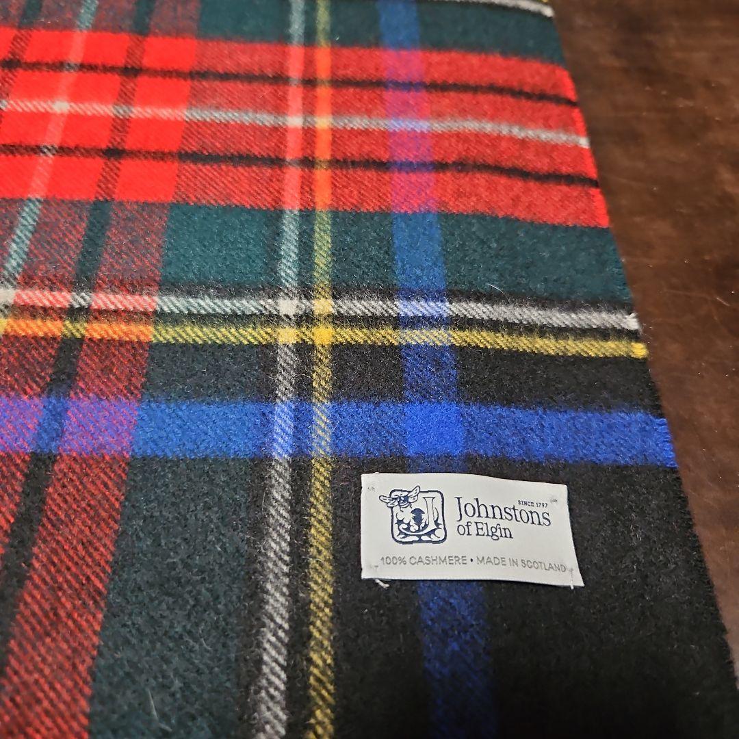 ジョンストンズ　中判カシミヤマフラー