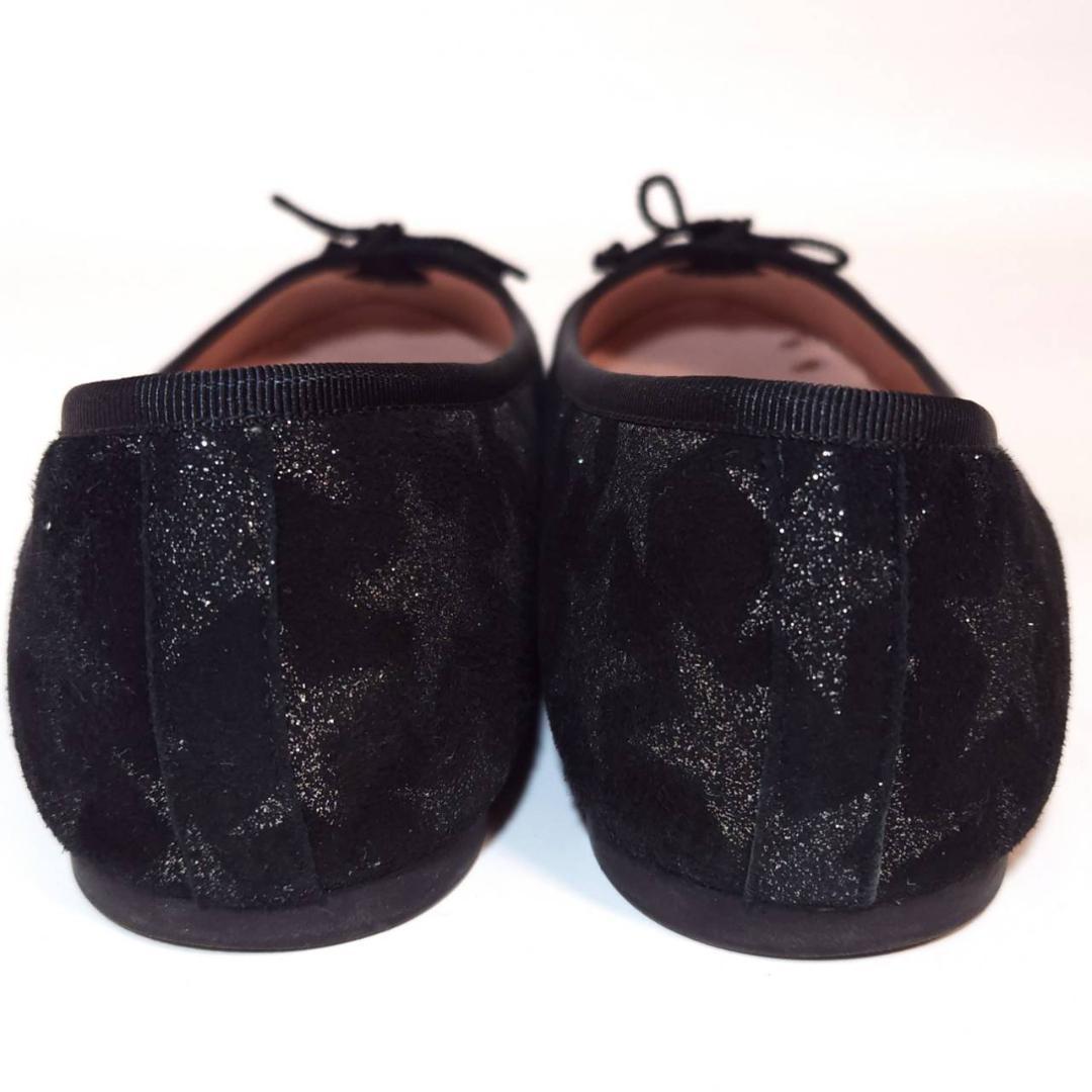 プリティバレリーナ　スター　リボン　フラットシューズ　ロザリオ