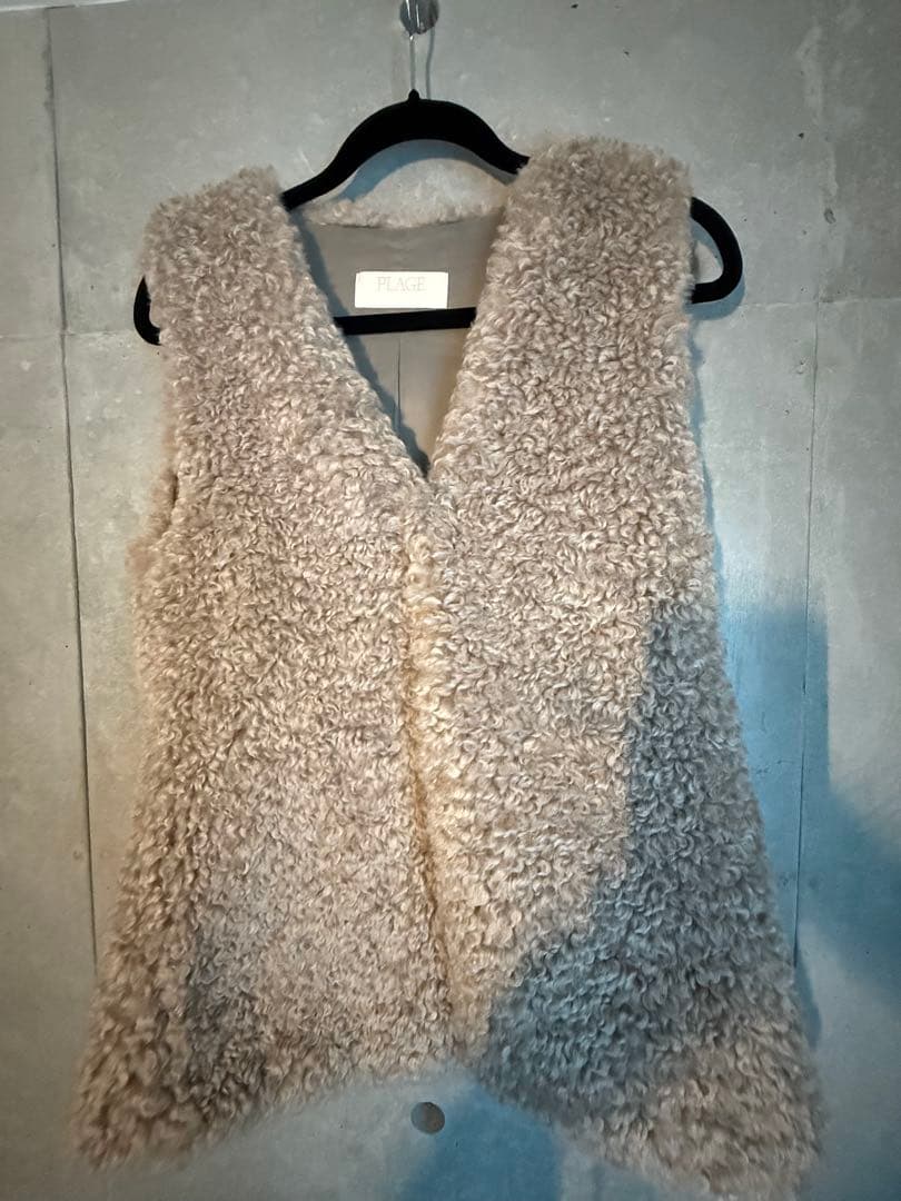 美品【plage】FURLYベスト フリーサイズ