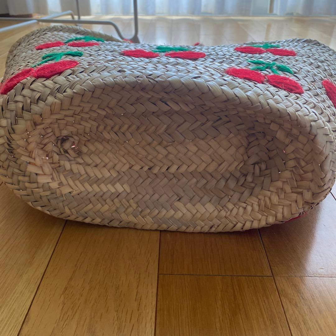 最終お値下げ！ファティマモロッコ　チェリーかごバッグ