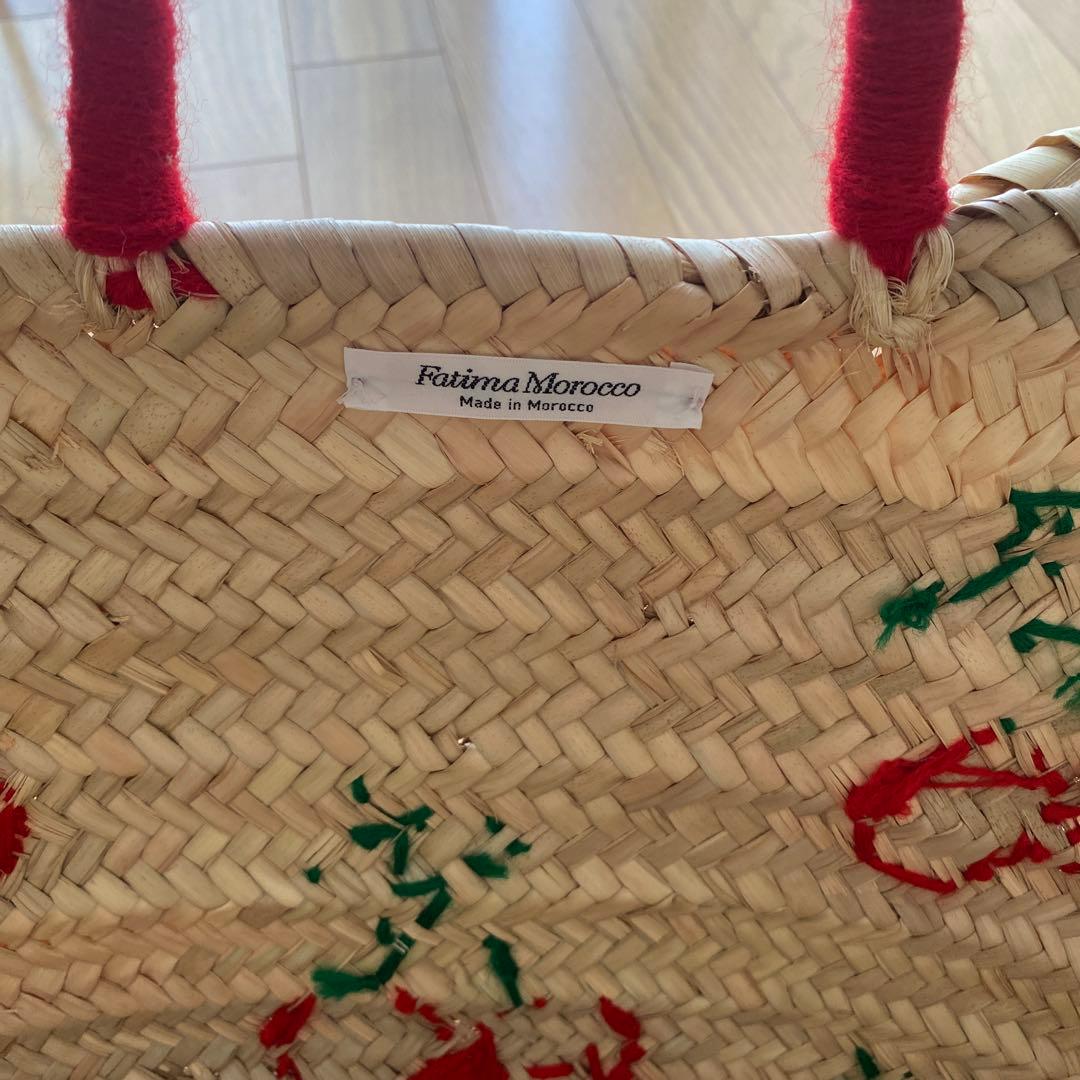最終お値下げ！ファティマモロッコ　チェリーかごバッグ