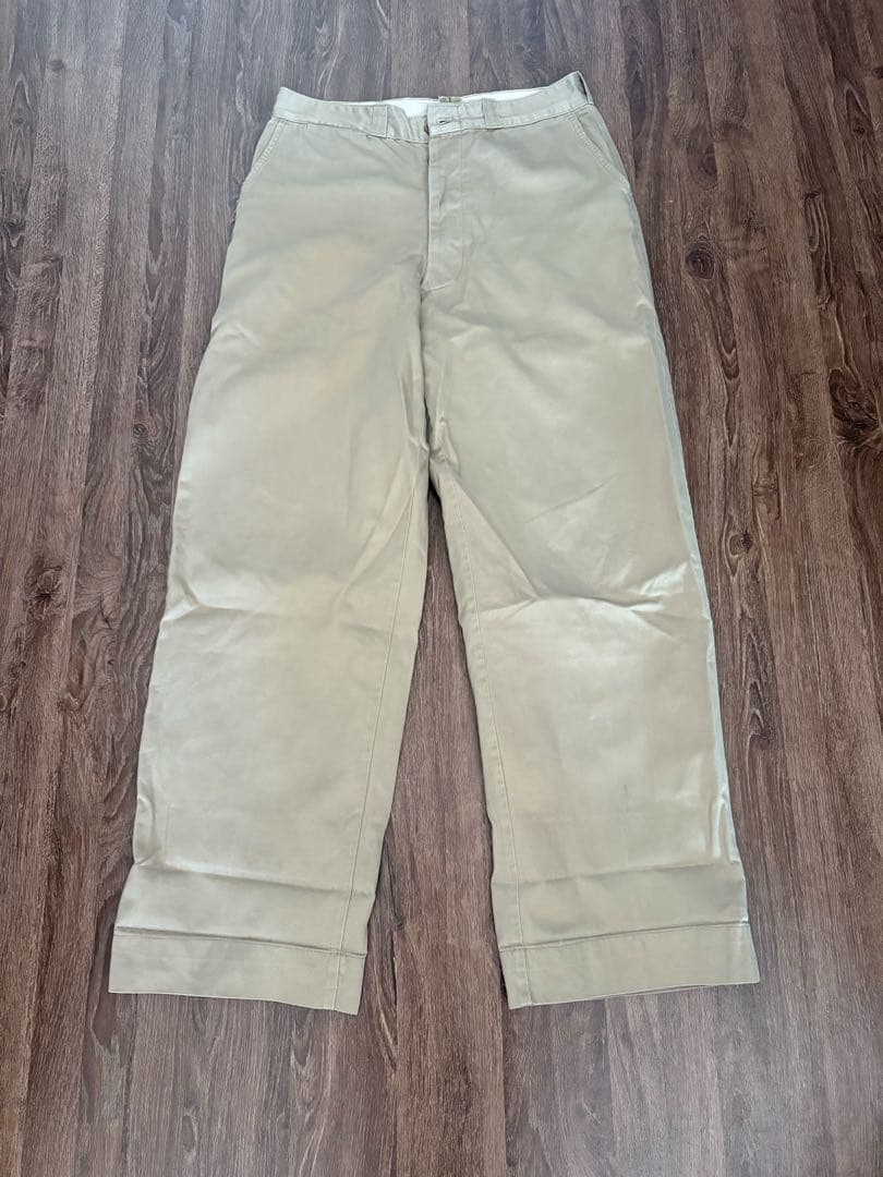 [32/33］50s US ARMY チノ パンツ カーキ ミリタリー m45
