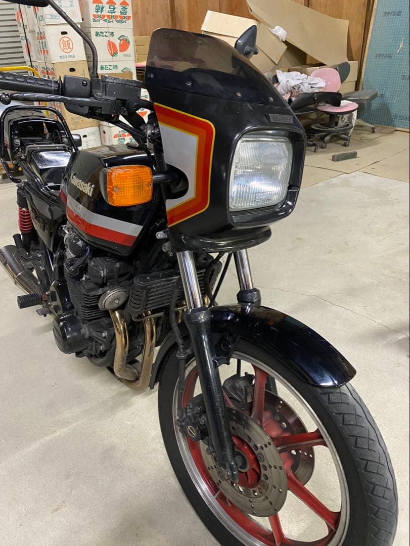 johnrev9　Kawasaki カウル 黒/赤/白 ストライプデザイン