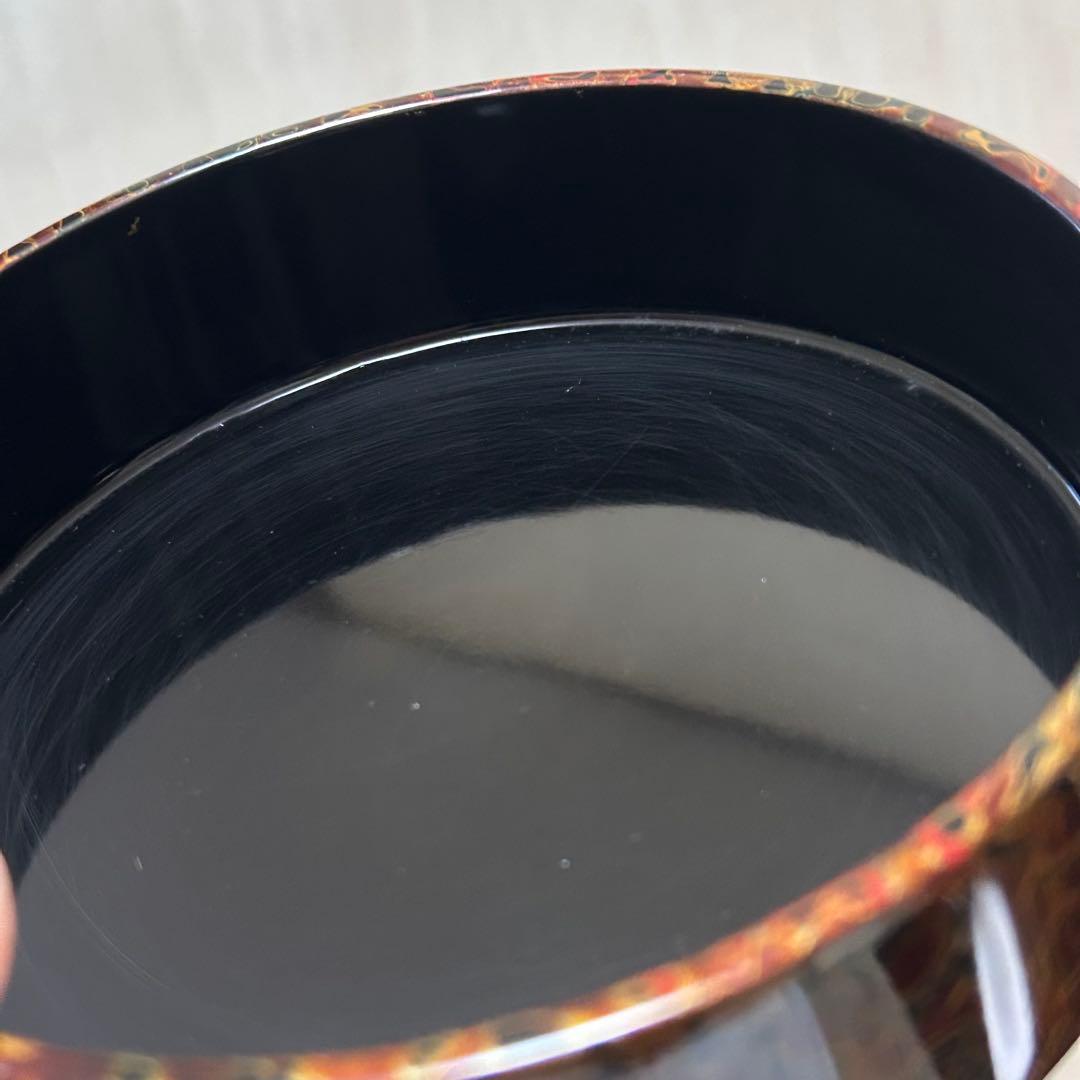 【津軽塗り　七々子塗り　漆器】重箱☀︎弁当☀︎菓子入れ☀︎お盆等10点セット