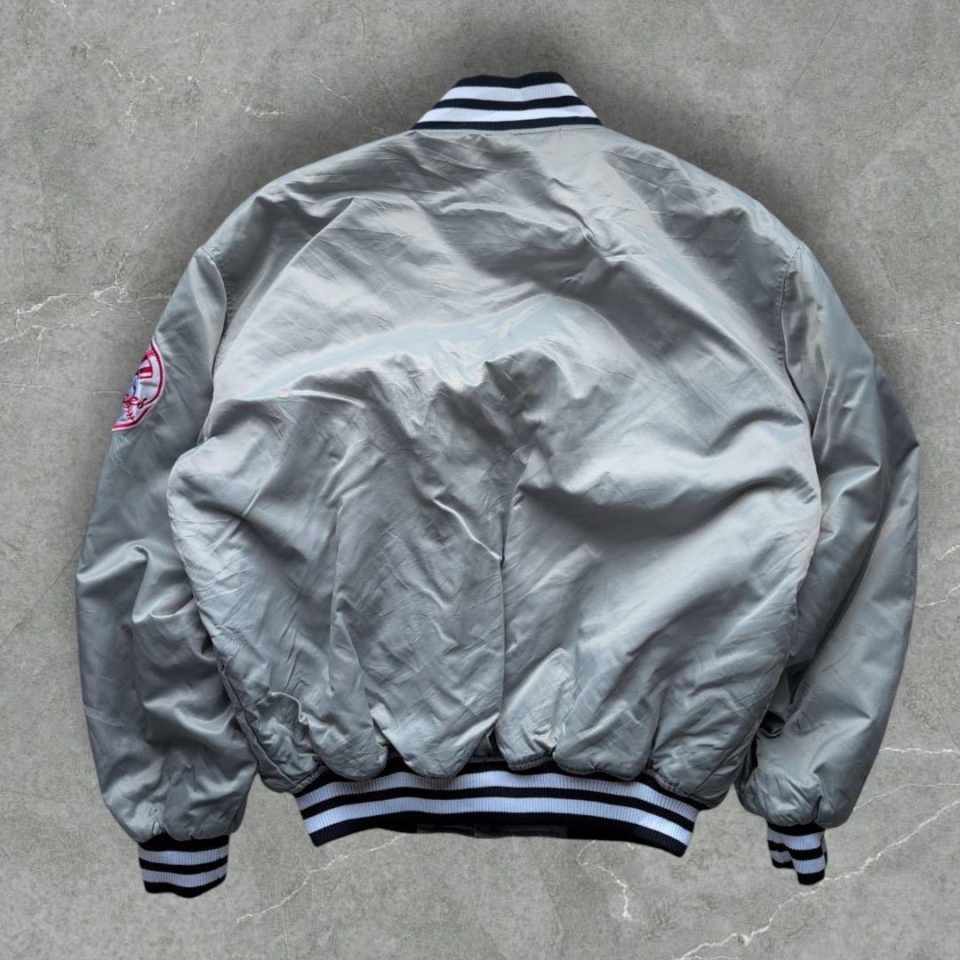 イ*ー様 90s スターター ニューヨークヤンキース ナイロンスタジャン L シ
