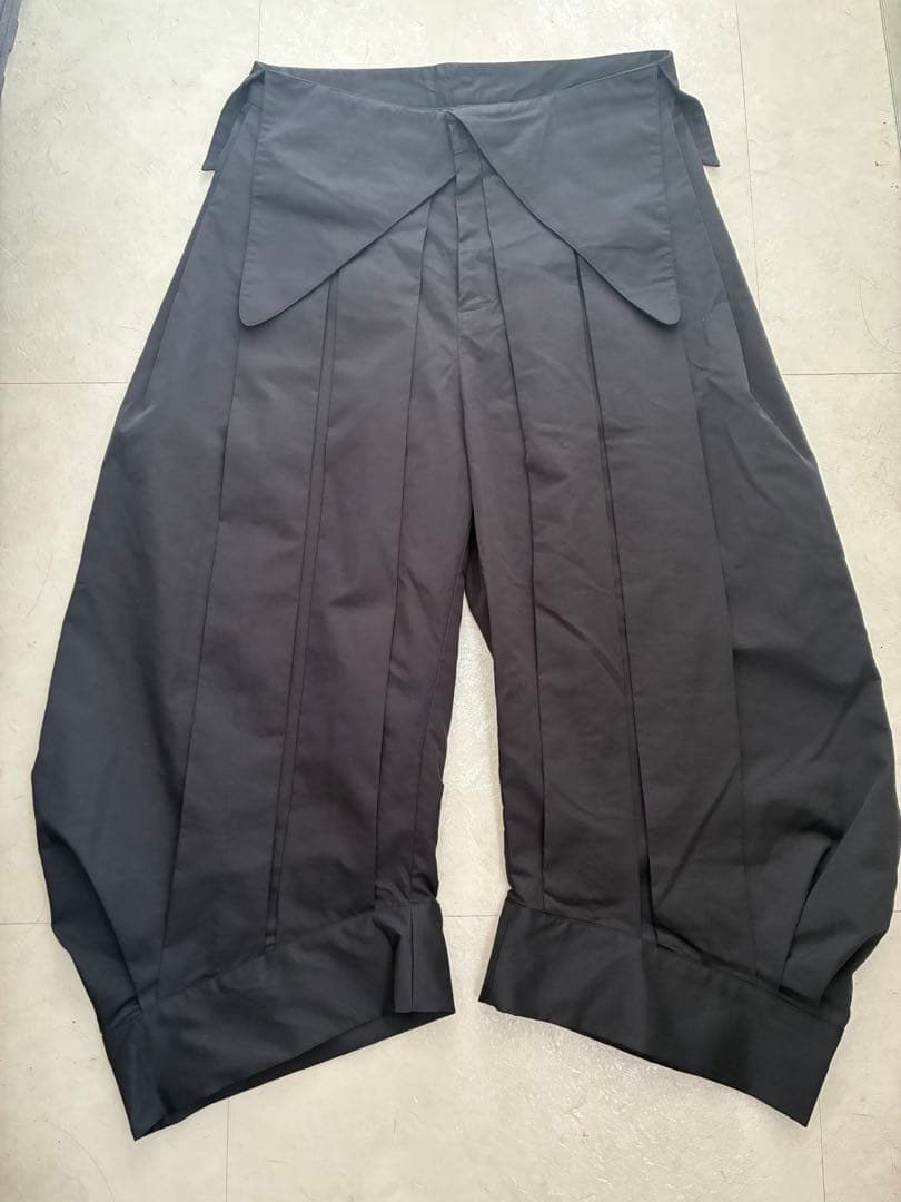 7440 37 1 ワイドパンツ カジュアルパンツ バルーンパンツ 9分丈パンツ