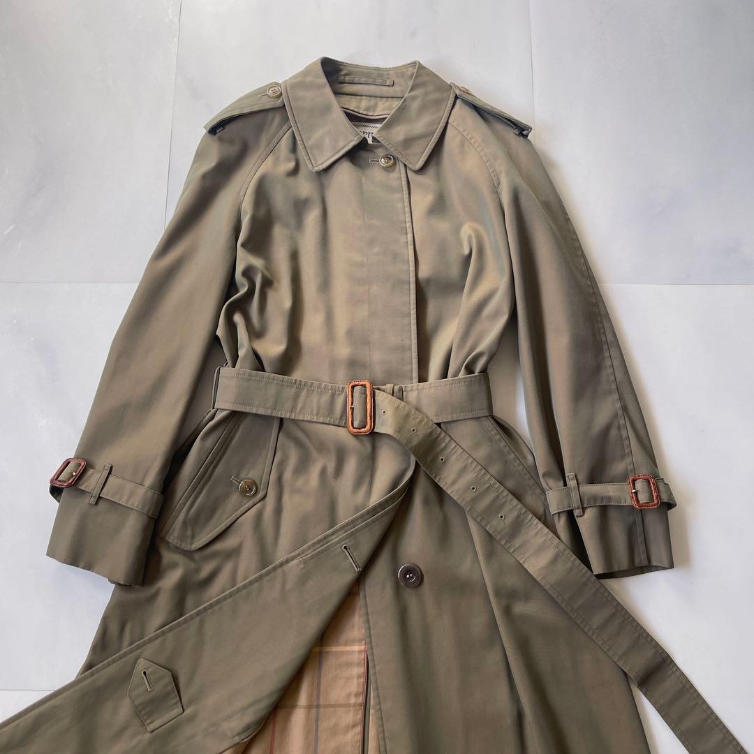 バーバリー トレンチコート 着丈110cm ロング丈 玉虫カラー ヴィンテージ