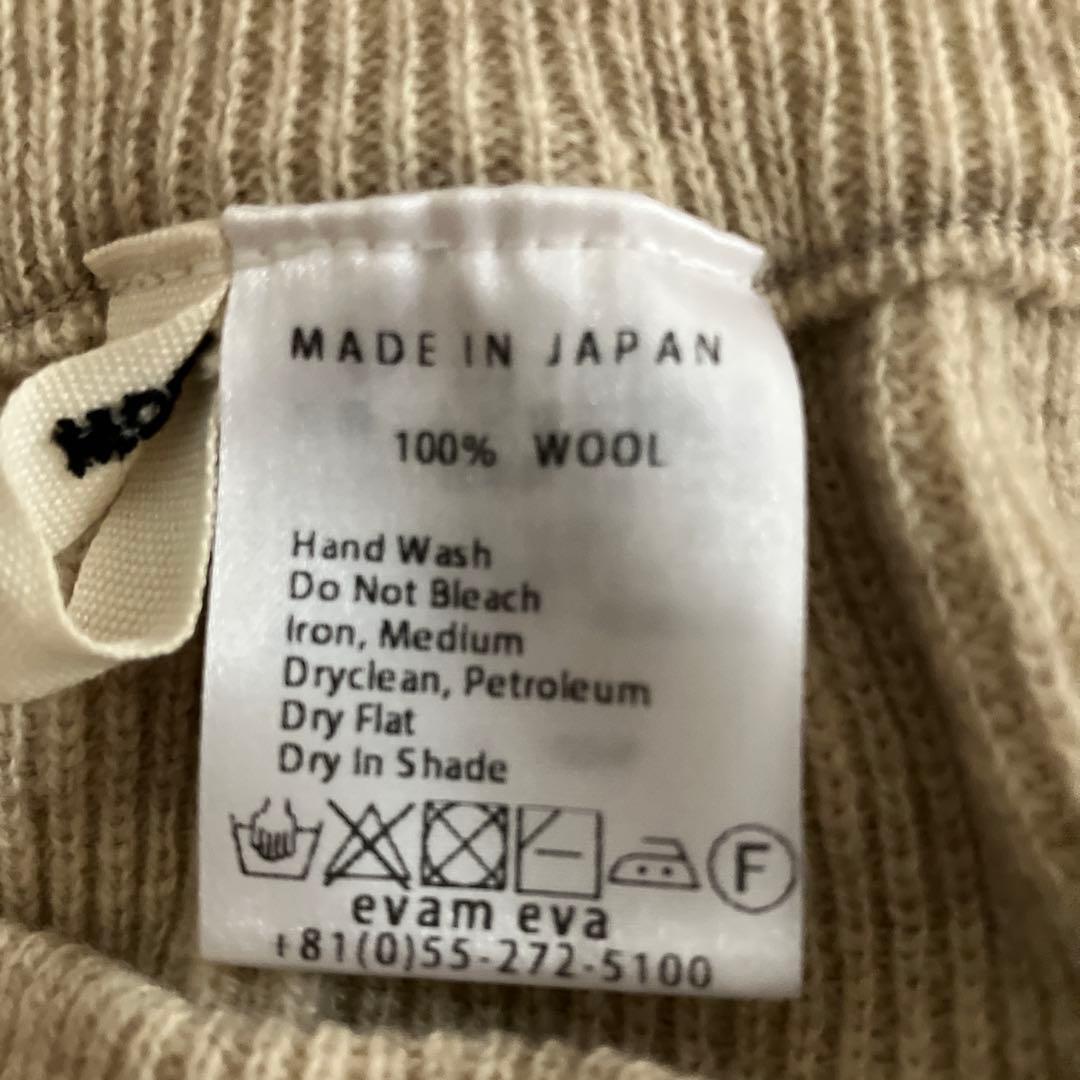 evameva エヴァムエヴァプレスウールパンツ