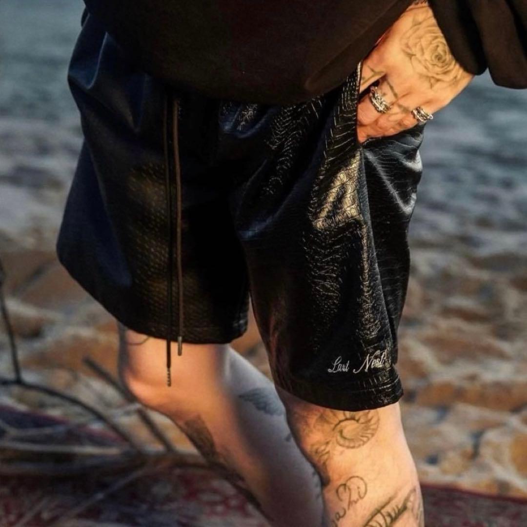 【XLサイズ✨】LAST NEST ラストネスト ハーフパンツ レザー 美品