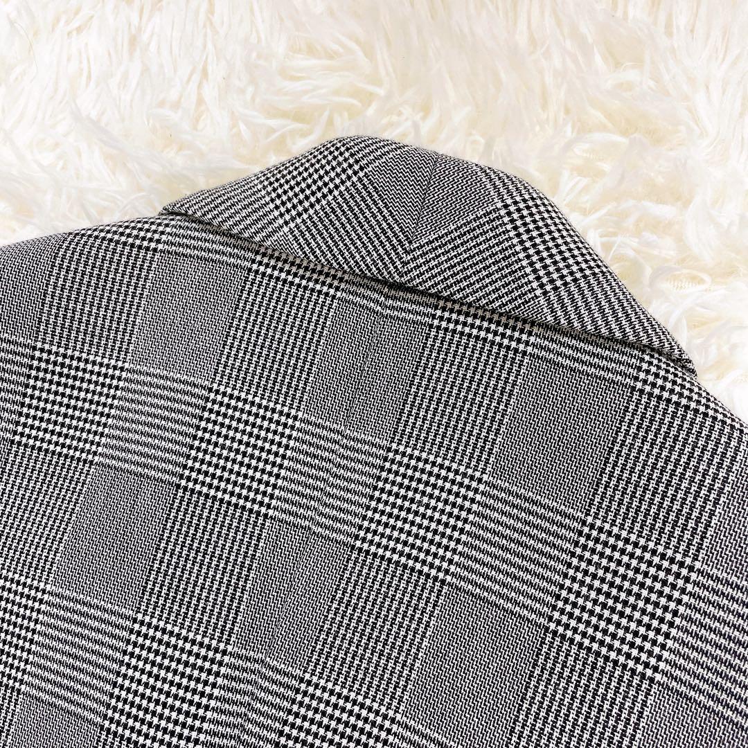 美品✨グレースクラス グレンチェックショートコート MANTECO社　完売品