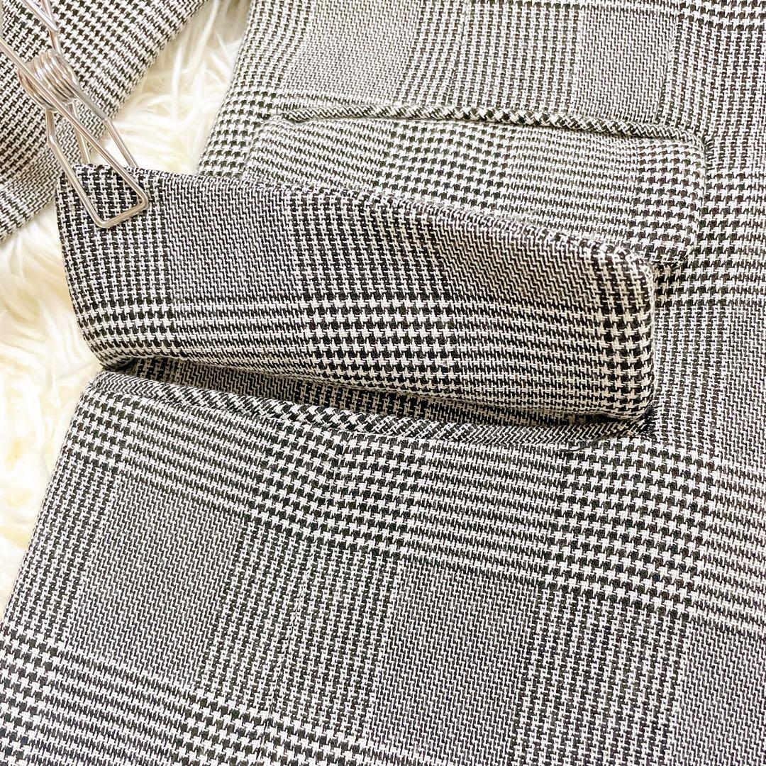 美品✨グレースクラス グレンチェックショートコート MANTECO社　完売品