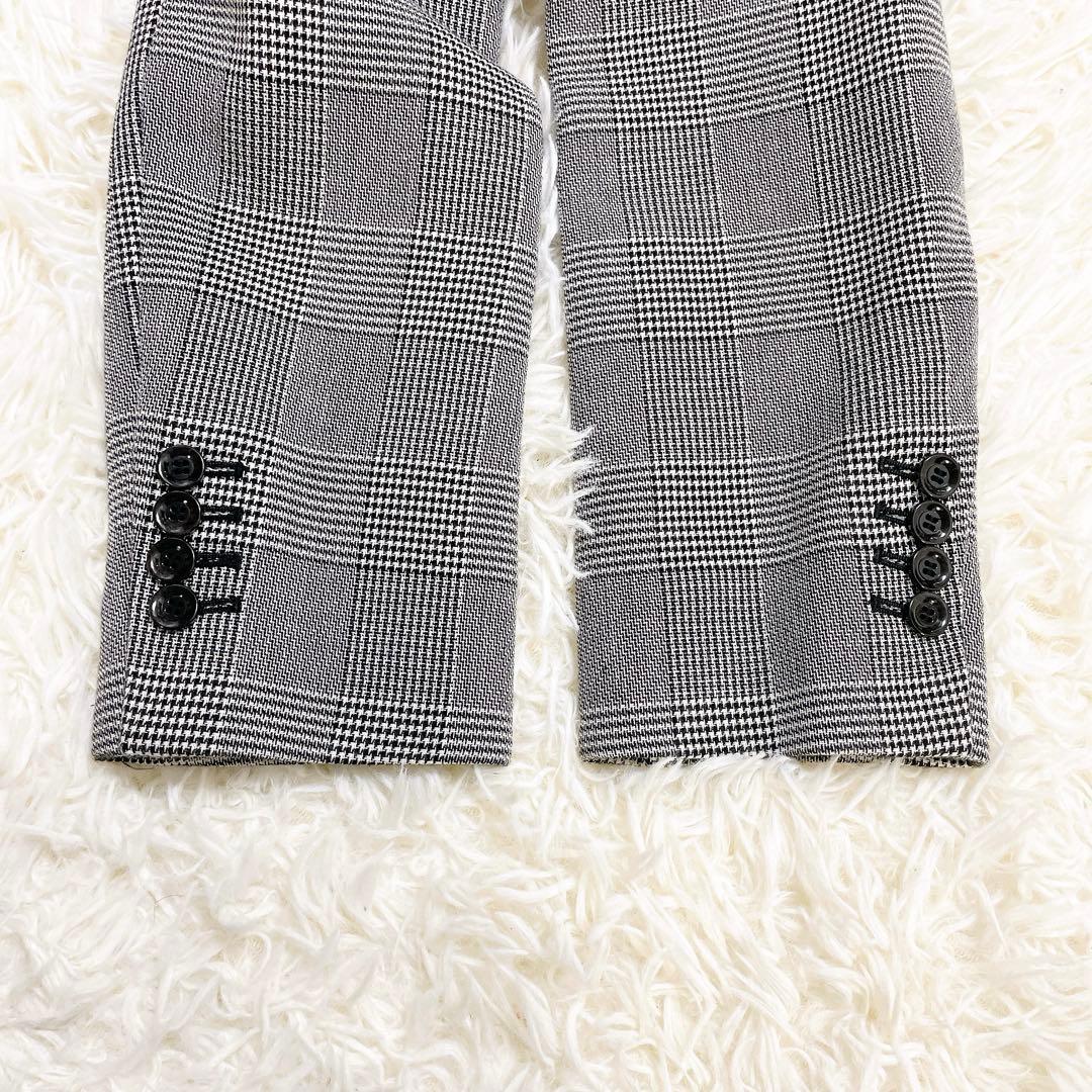 美品✨グレースクラス グレンチェックショートコート MANTECO社　完売品