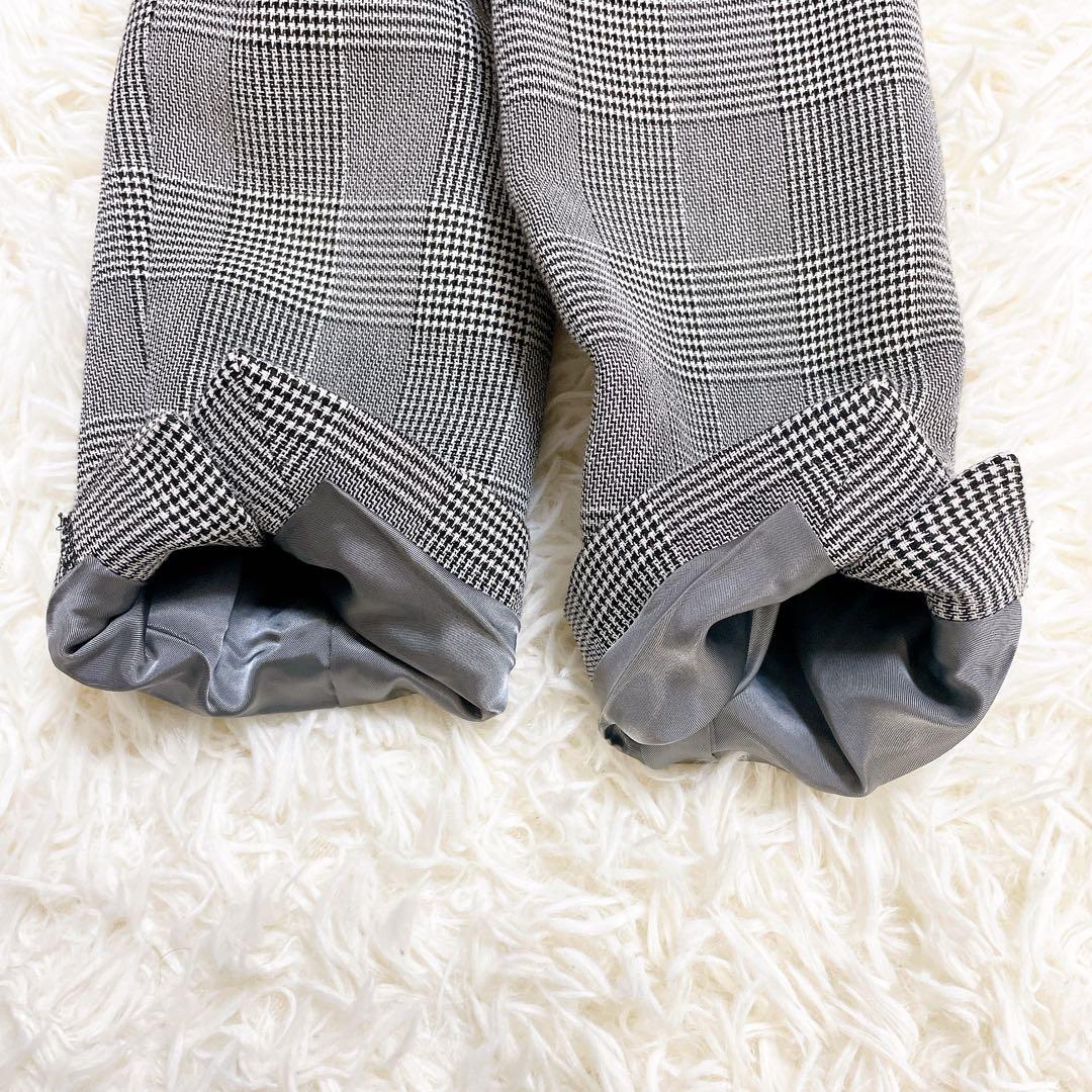 美品✨グレースクラス グレンチェックショートコート MANTECO社　完売品