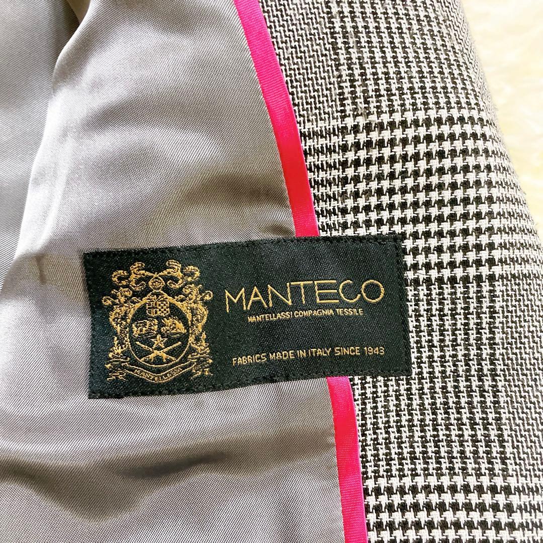 美品✨グレースクラス グレンチェックショートコート MANTECO社　完売品