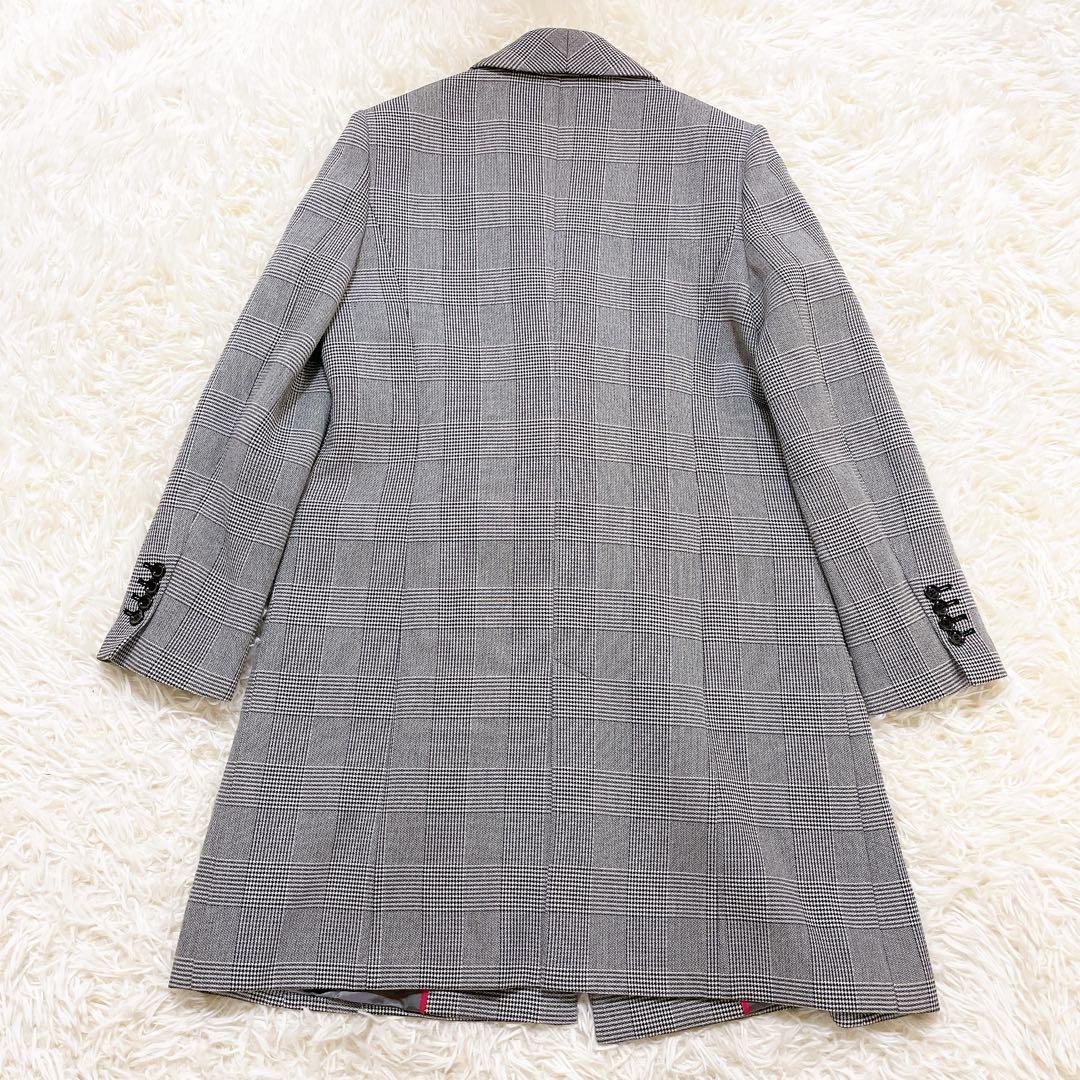 美品✨グレースクラス グレンチェックショートコート MANTECO社　完売品