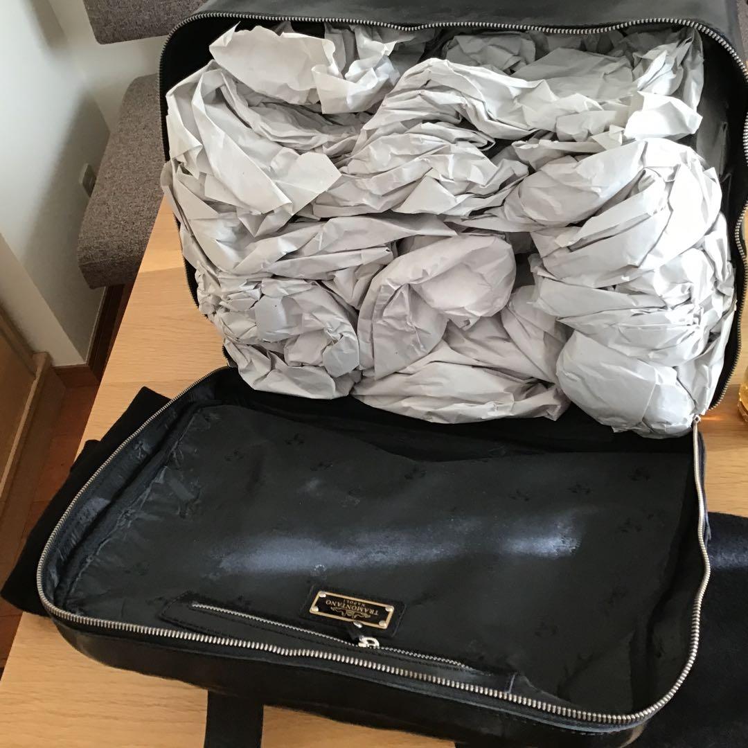 ABARTH 黒レザー ボストンバッグ