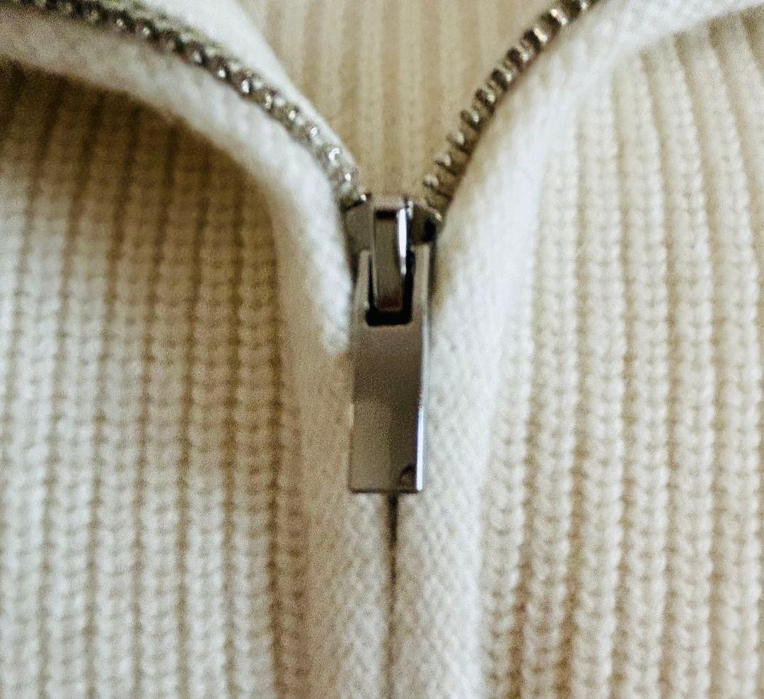 YONFA ヨンファウールカシミヤジップベストmilk【新品未使用】タグ付