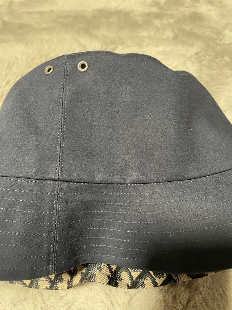 Christian Dior リバーシブル バケットハット トロッター　ネイビー