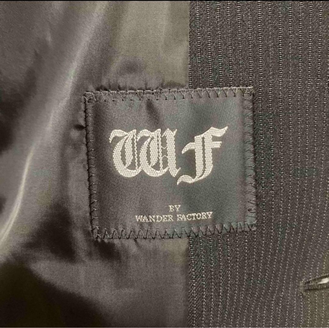 170cm ワンダーファクトリー　フォーマルスーツ　ブラックストライプ　卒業式