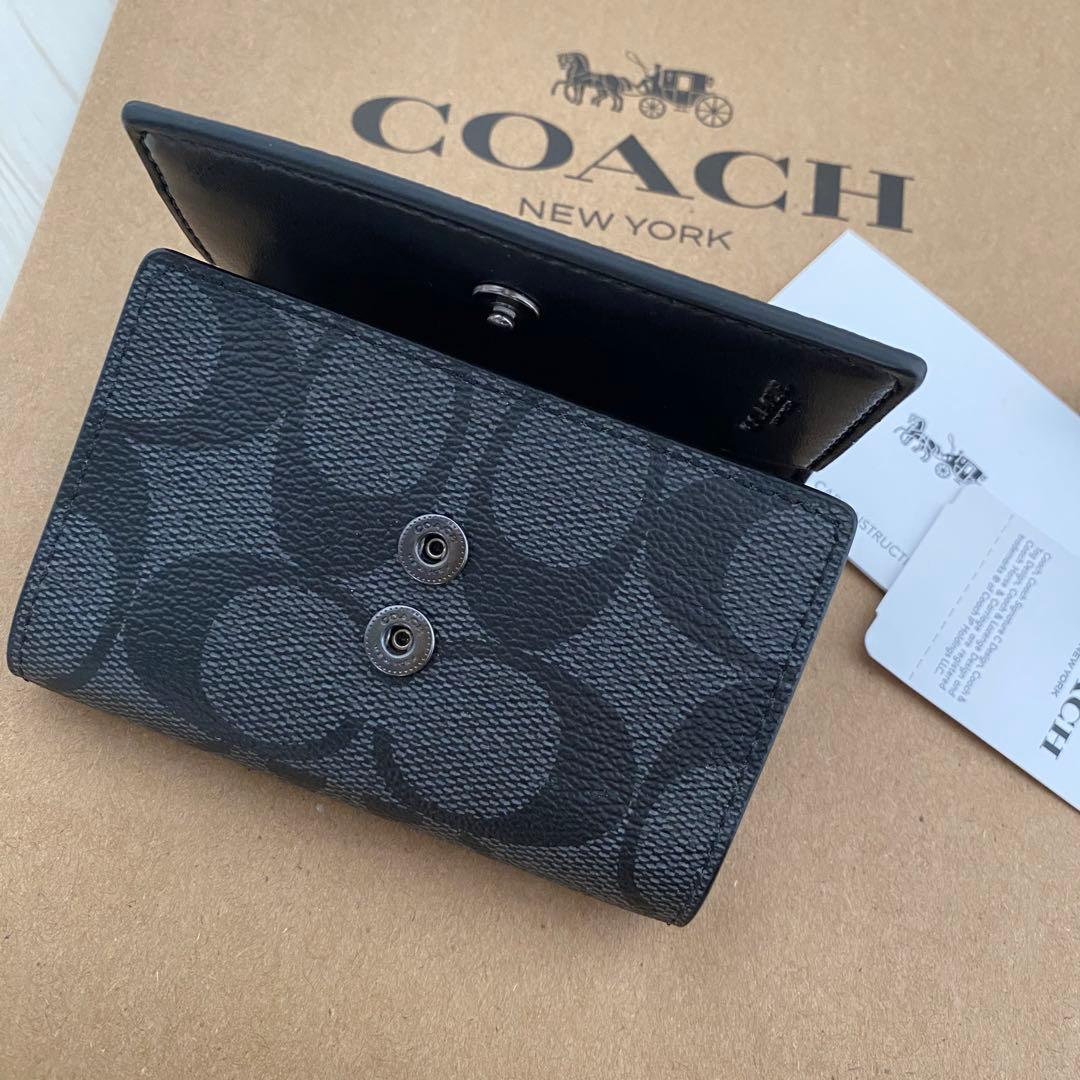 ★ 新品 COACHキーケース コーチ ブラック キーケース