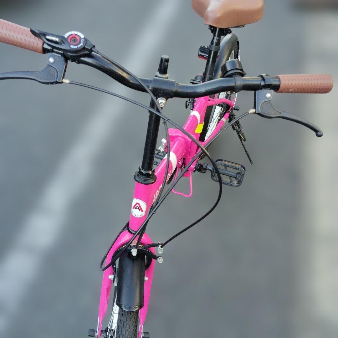 ARCHNESS 折りたたみ自転車 ピンク