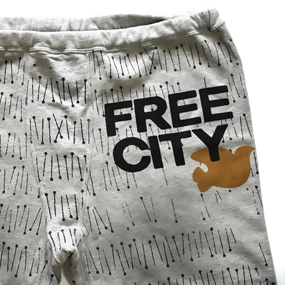 新品 フリーシティー FREE CITY USA製 ロゴスウェットパンツ XL