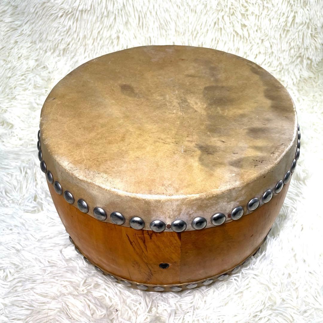 【最終値引き】和太鼓 木製　バチ付き