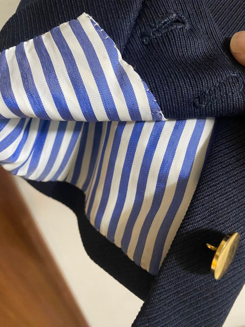 チ*ー様 ボストンテーラー　フルオーダー　紺ブレ　X L アイビー