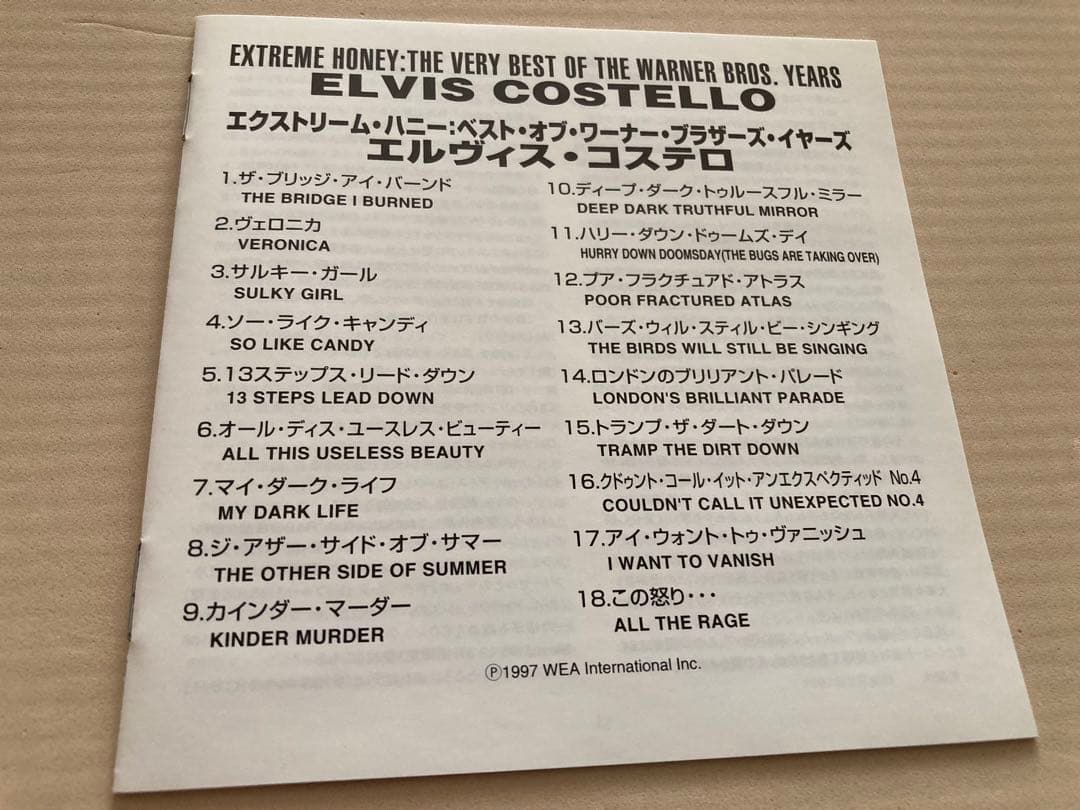 レア　エルヴィスコステロ 直筆　サイン　CD elvis costello