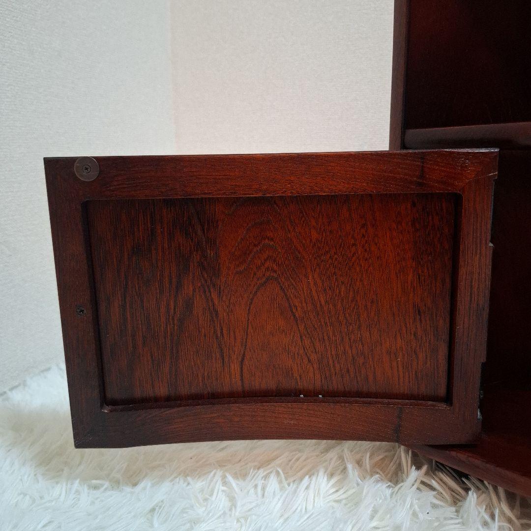 【希少】カリモク家具 テレビ台 三角コーナー 昭和 レトロ キャスター付き