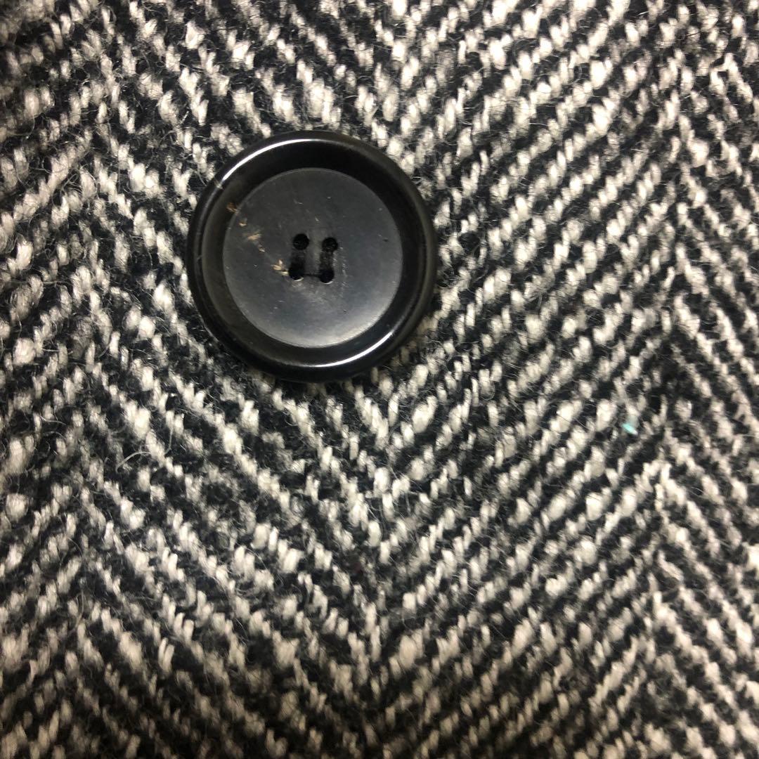 本日のみ大幅値下げ　雑誌掲載ebure人気完売ヘリンボーンAラインウールコート