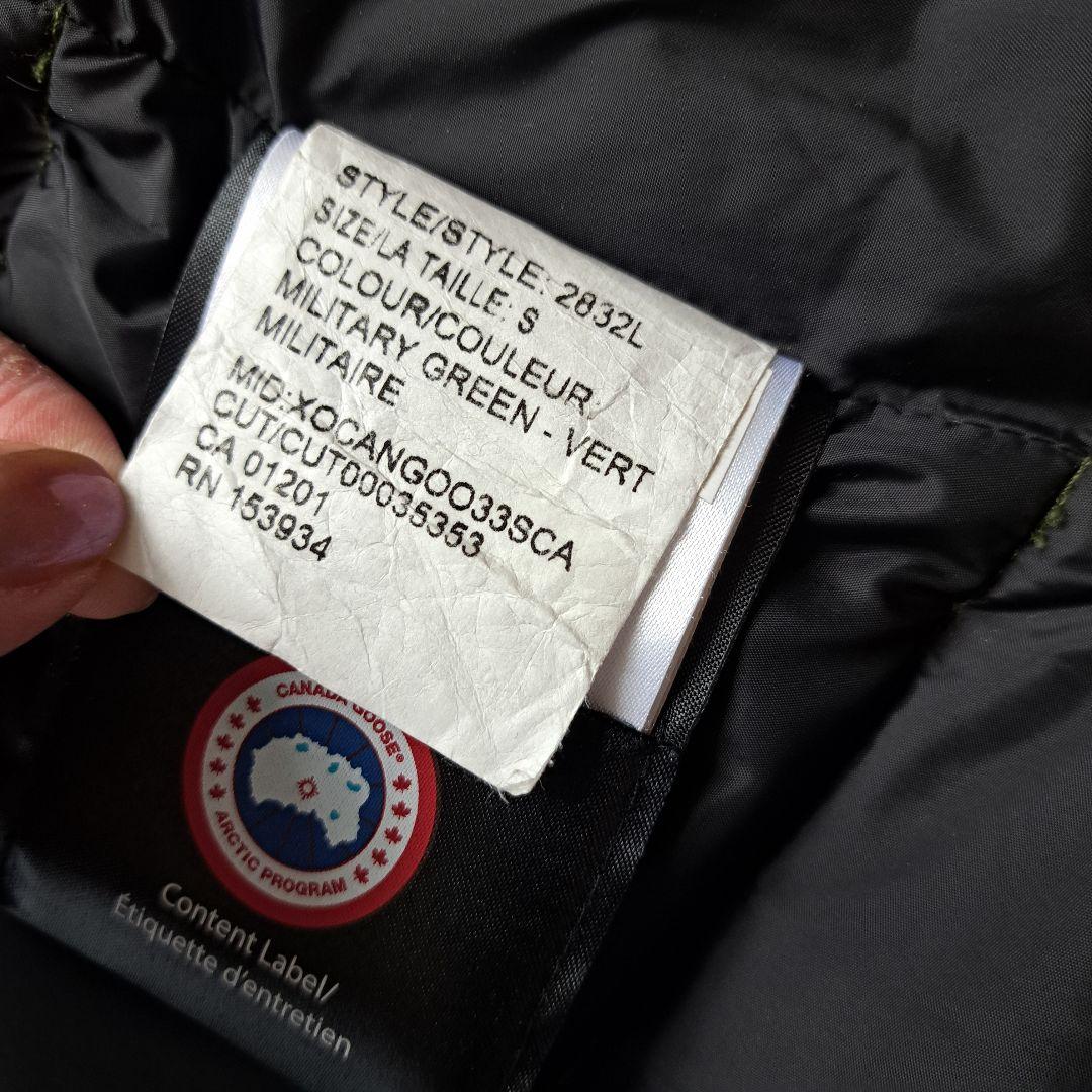 【クリーニング済】  オリーブ ダウンベスト GARSON