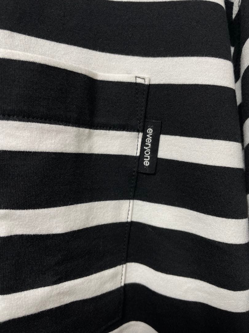 トップス everyone high-gauge cotton border L/Stee