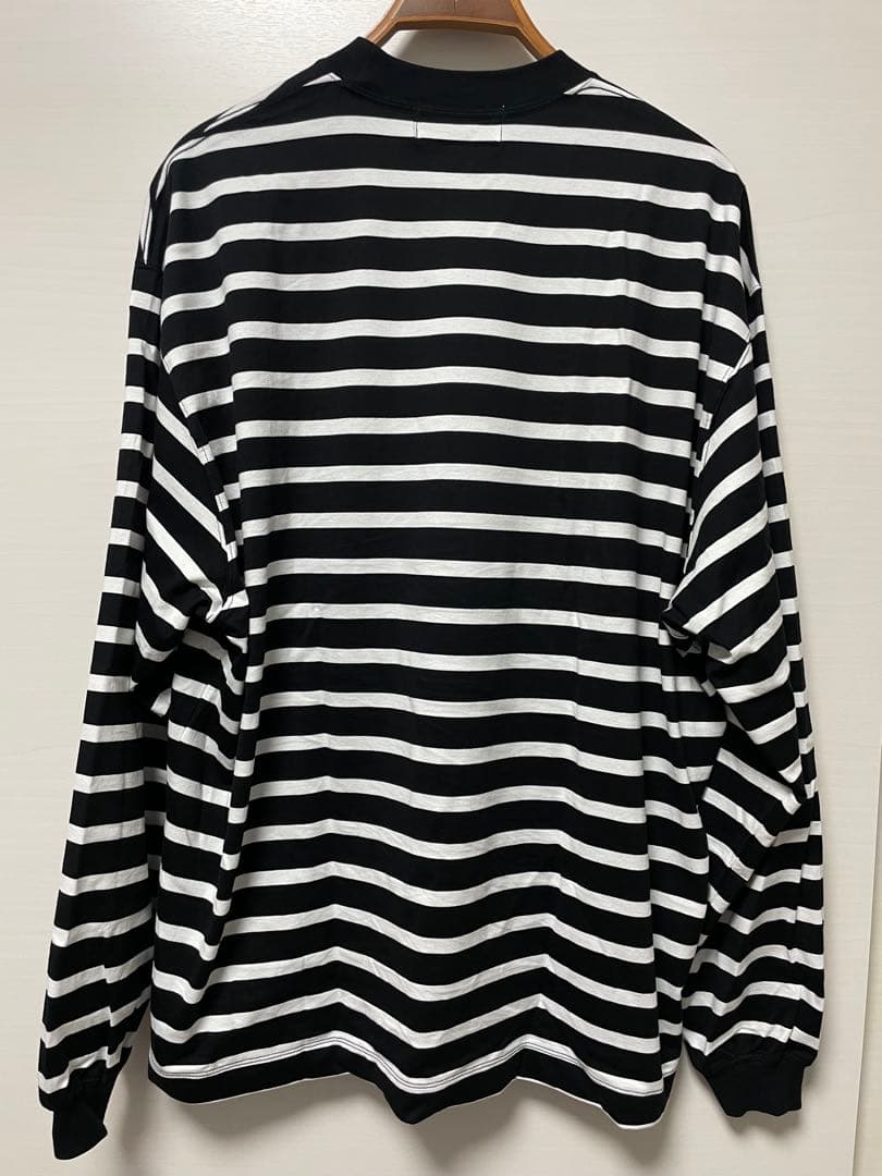 トップス everyone high-gauge cotton border L/Stee