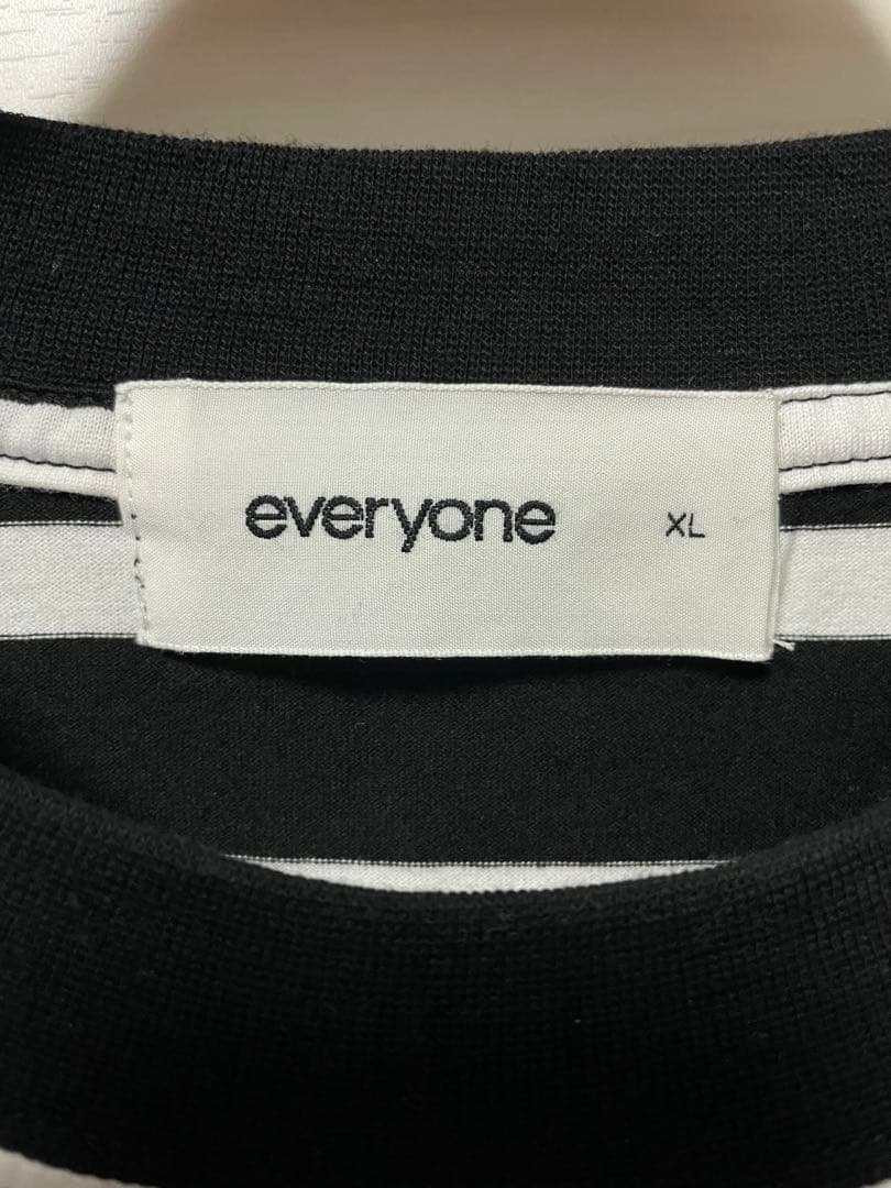 トップス everyone high-gauge cotton border L/Stee