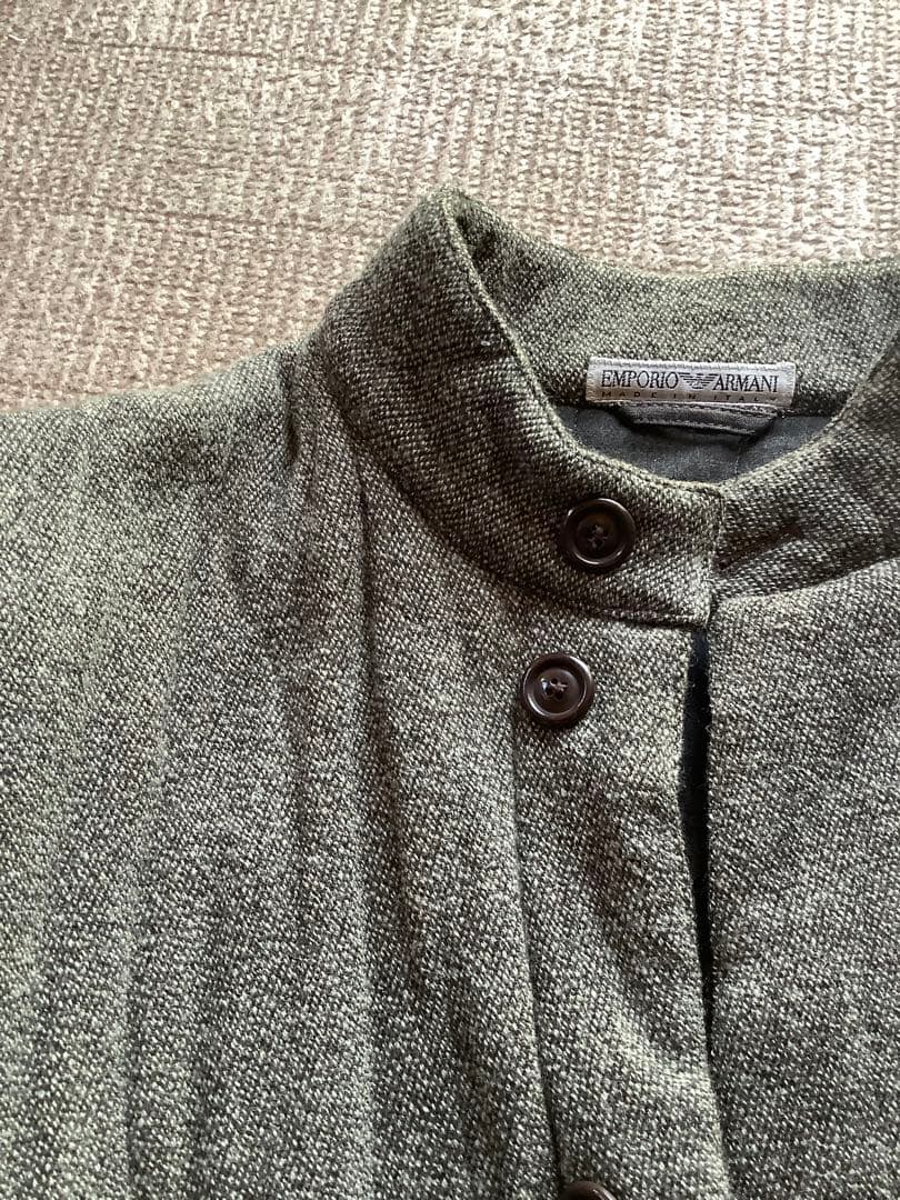【美品】Emporio Armani エンポリオアルマーニ　ノーカラーコート